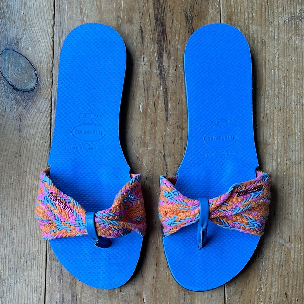 Colourful Havaianas Women's Flip Flop Sandals size 11/12